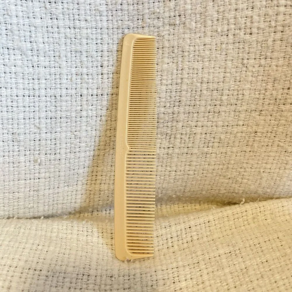 Vintage Stanley Hair Comb Set Cream Durable Nylon‎ to Style Detangle Unbreakable